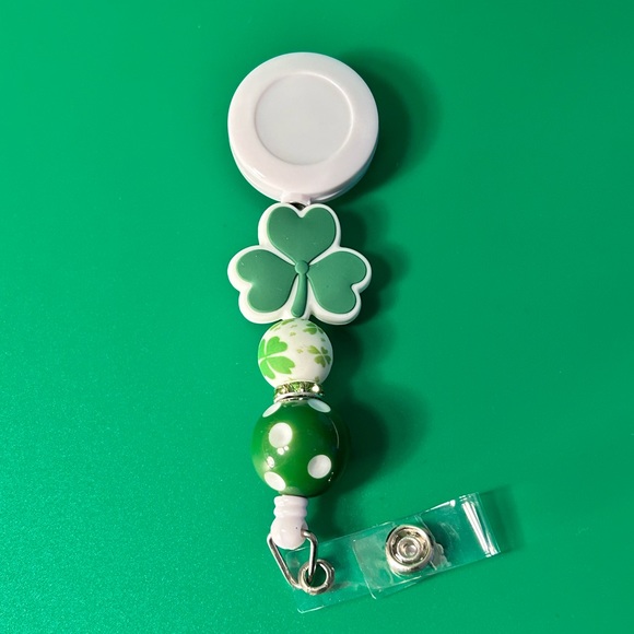 Hand Crafted Accessories - 🍀✨💚 St Patrick’s Day Badge Reel